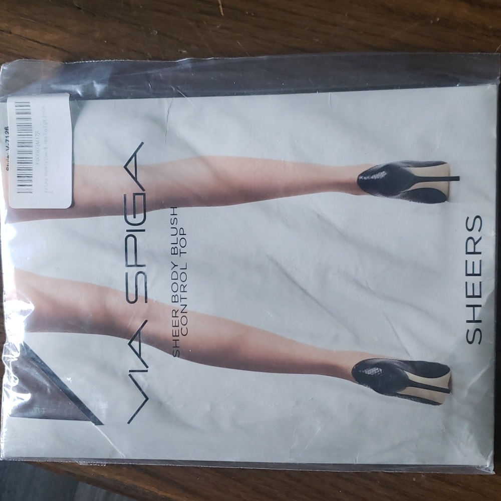 Via Spiga control nylons sheer size B
